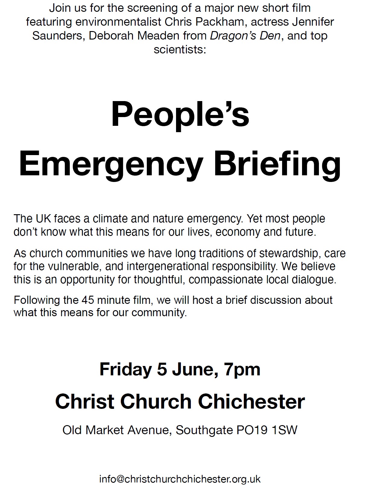 People's Emergency Briefing Fl